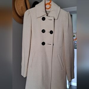 American Rag Cream Textured Trench Coat